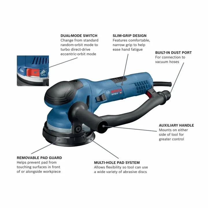 Professional Bosch 5 Inch Dual-Mode Random Orbit Sander 1