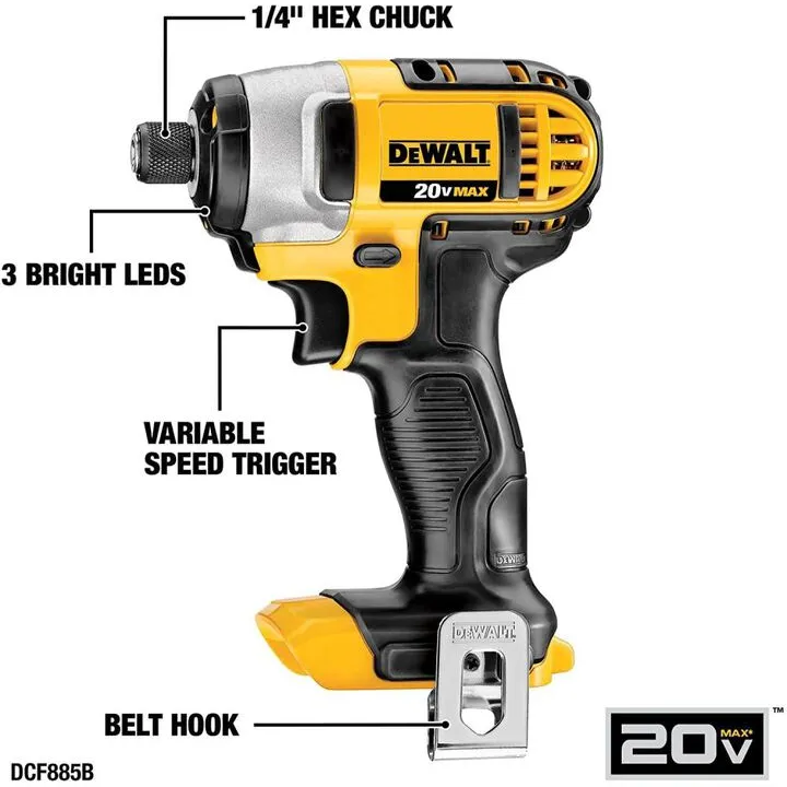DEWALT 20V MAX 7-Piece Cordless Combo Kit - Professional Grade Performance 7