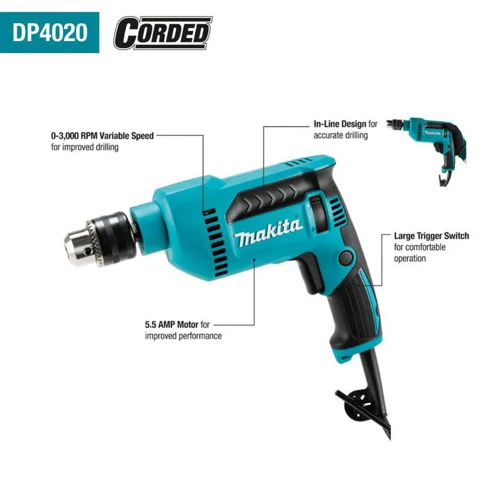 Makita 1/2 Inch Professional Drill - High-Torque Performance & Precision Engineering 1
