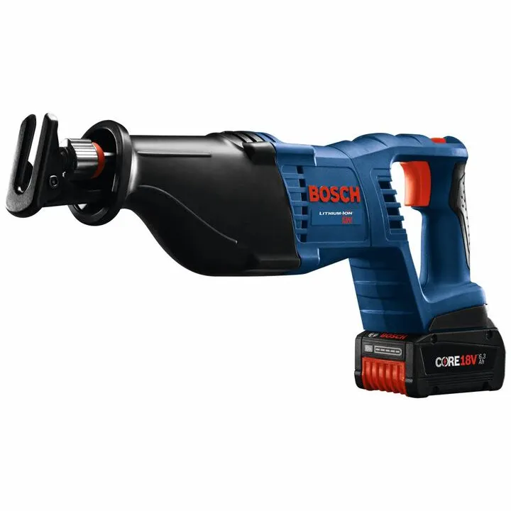 Bosch 18V 1-1/8in D-Handle Reciprocating Saw CORE18V Kit - High-Performance Cordless Power 1