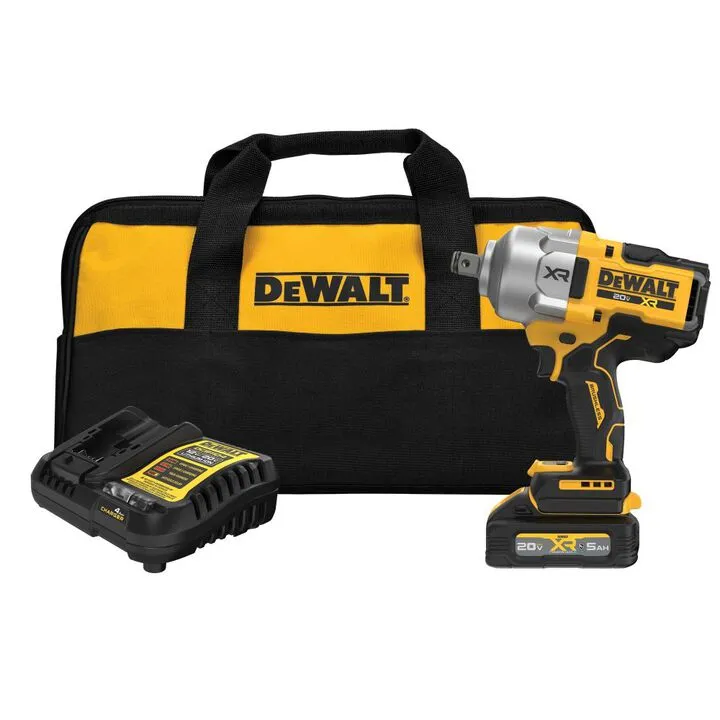 DEWALT 20V MAX* XR 3/4 in. High Torque Impact Wrench with POWERSTACK Battery & Protective Boot Kit 2