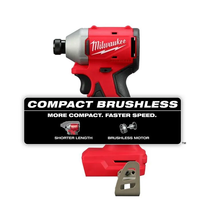 Milwaukee M18 Compact 1/4 in Hex Impact Driver (Bare Tool) 1