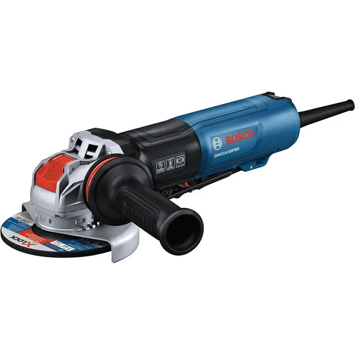 Bosch 5 Inch X-LOCK Angle Grinder with No Lock-On Paddle Switch & Brake