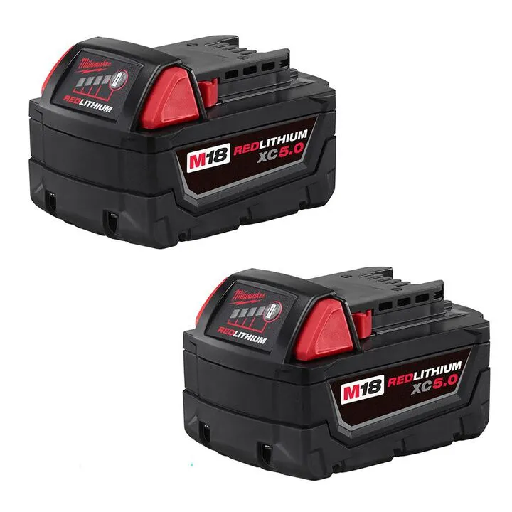 Milwaukee M18 7-Tool Combo Kit with (2) REDLITHIUM XC5.0 Battery Pack Bundle 14
