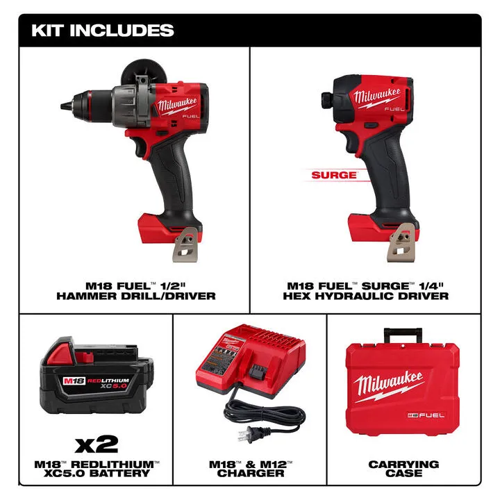 Milwaukee M18 FUEL 2-Tool Combo Kit - Professional Grade Performance 1
