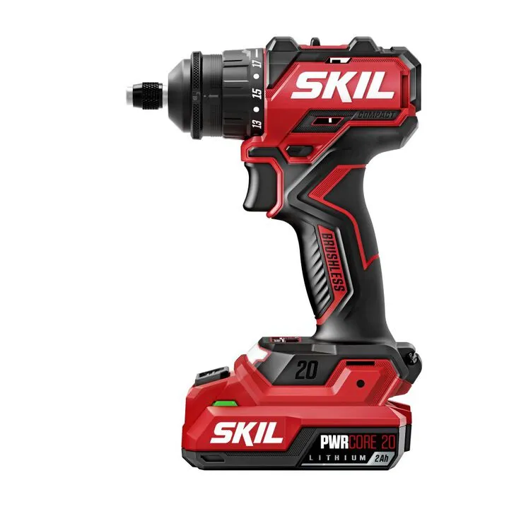 SKIL 20V Brushless Compact Multi-Head Drill Driver Kit - High-Efficiency Versatility 3