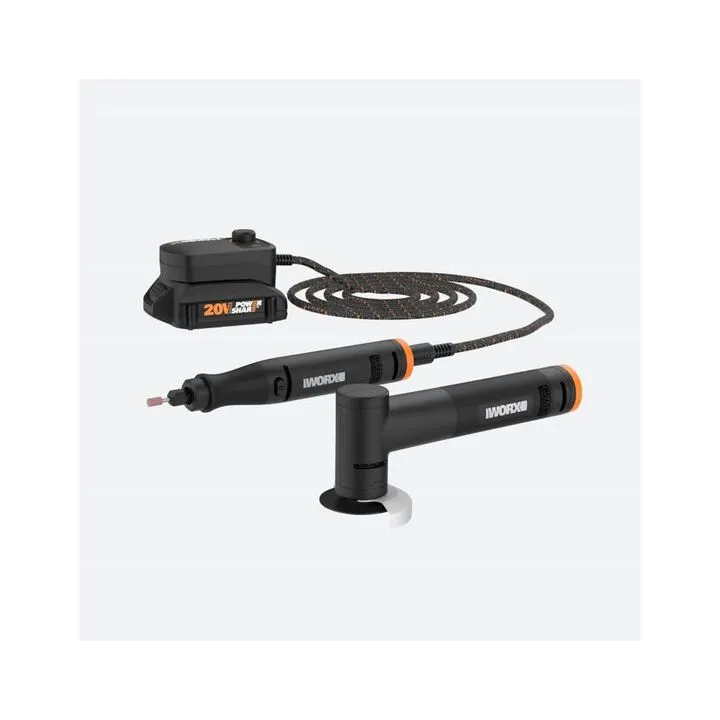 Worx 20V Rotary Tool & Angle Grinder Combo Kit - High-Performance Cordless Power Set 2