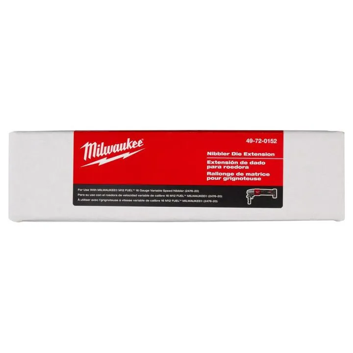 Milwaukee M12 FUEL Nibbler Die Holder Extension - 16 Gauge Precision Cutting 4