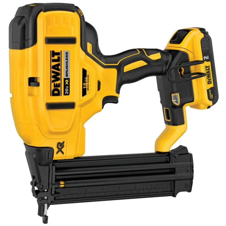 DEWALT 20V MAX XR 18 Gauge Cordless Brad Nailer Kit - Professional Finish Tool 1