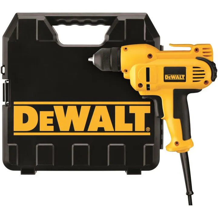 DEWALT 8-Amp 3/8-in Keyless Corded Drill with Heavy-Duty Carrying Case 1