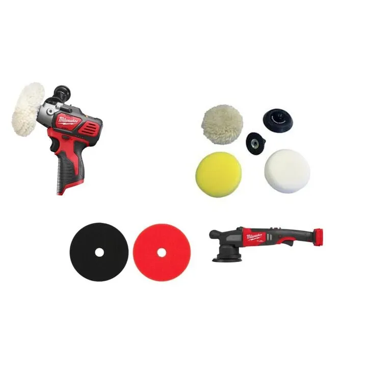 Milwaukee M18 Cordless Variable Speed Polisher - Professional Detailing Bundle