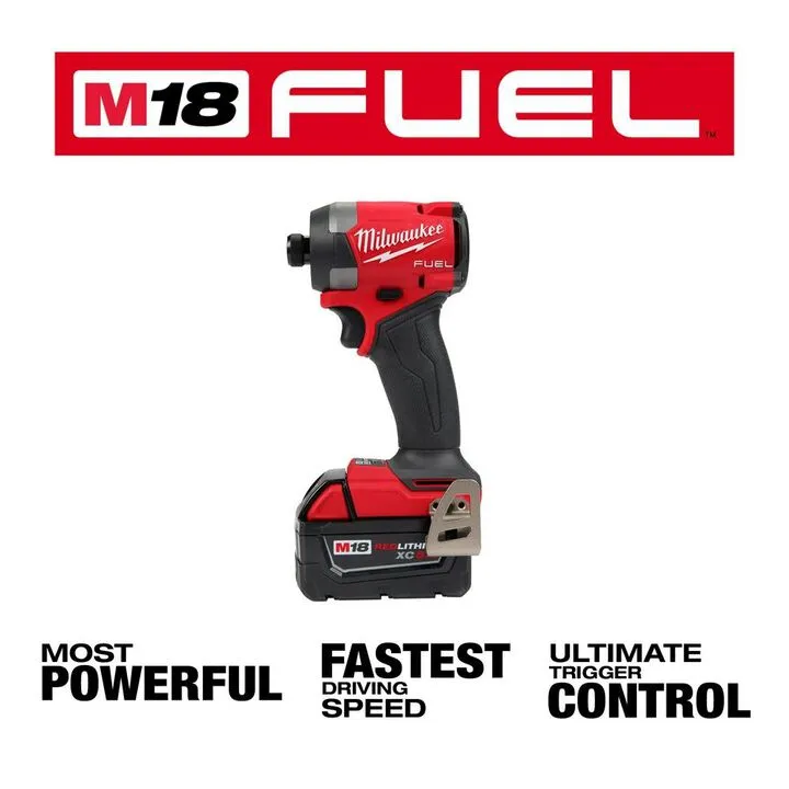 Milwaukee M18 FUEL 1/4-inch Hex Impact Driver Kit - High-Performance Brushless Power 1