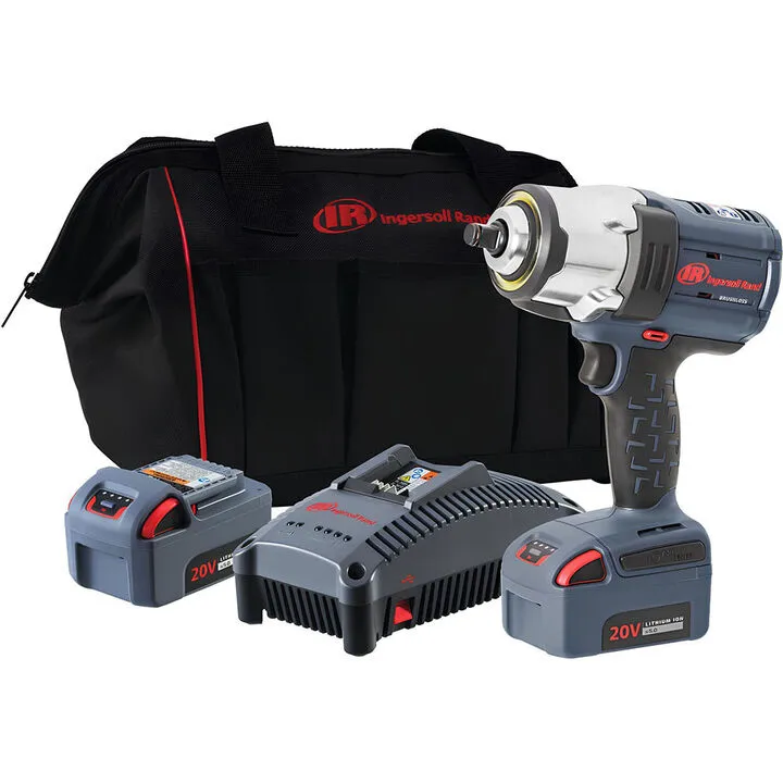 Ingersoll Rand 20V 1/2 Inch Cordless Impact Wrench Kit - 1500 Ft-Lb Nut-Busting Torque