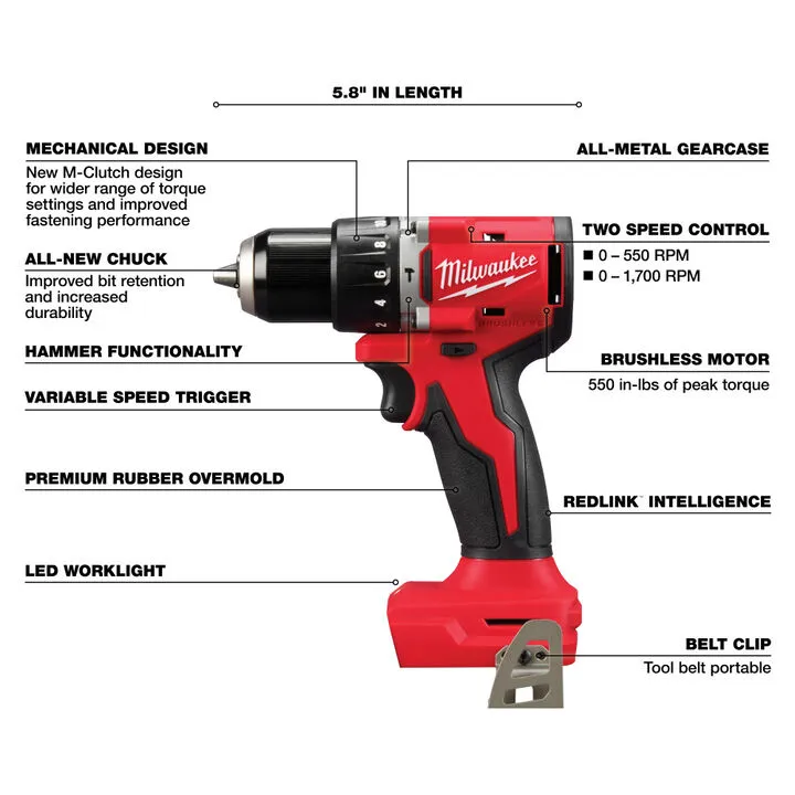 Milwaukee M18 4-Tool Combo Kit - Professional Grade Performance Set 6