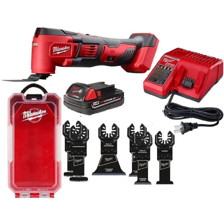 Milwaukee M18 Cordless Multi-Tool Kit & Professional OPEN-LOK 6-Piece Blade Bundle