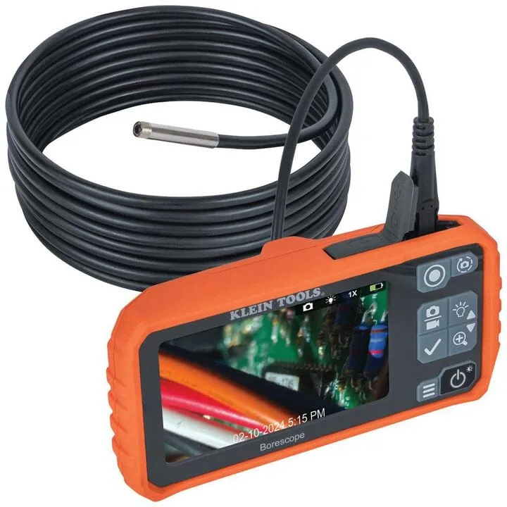 Klein Tools Utility Borescope: Professional Inspection Camera for Precision Diagnostics