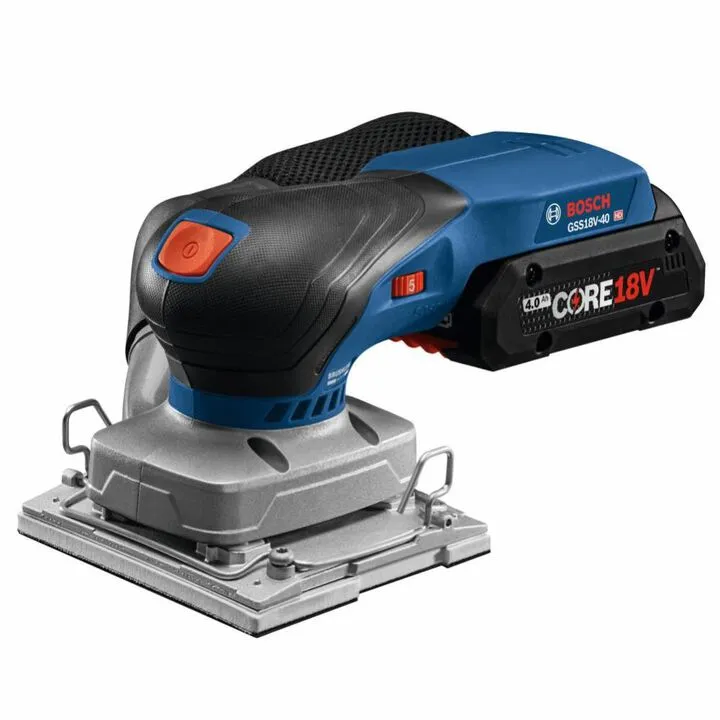 Bosch 18V 1/4 Sheet Orbital Finishing Sander (Bare Tool) - Precision Cordless Performance 4