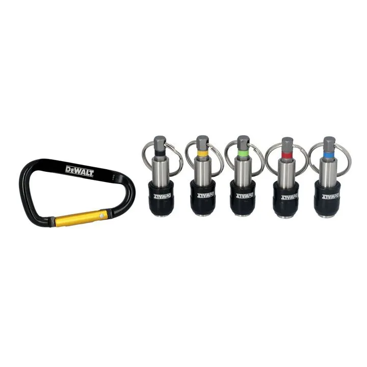 DEWALT ATOMIC 20V MAX Multi-Head Drill Driver (Bare Tool) & Premium Key Ring Bit Holder Set 3