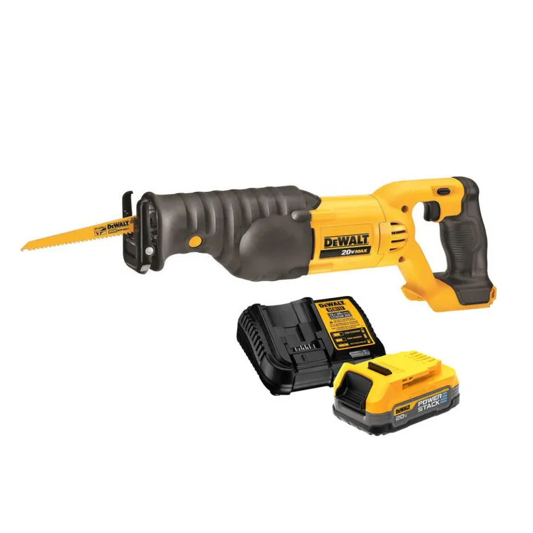 DEWALT 20V MAX Reciprocating Saw Bundle: High-Performance Cutting with POWERSTACK Battery Technology