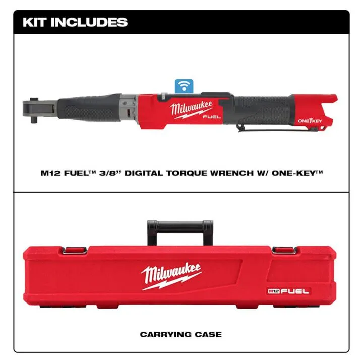 Milwaukee M12 FUEL 3/8-inch Digital Torque Wrench with ONE-KEY (Bare Tool) 1