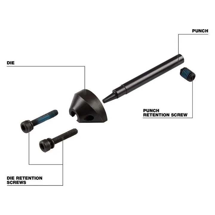 Precision Punch & Die Set for Milwaukee M12 FUEL 16 Ga Nibbler 2