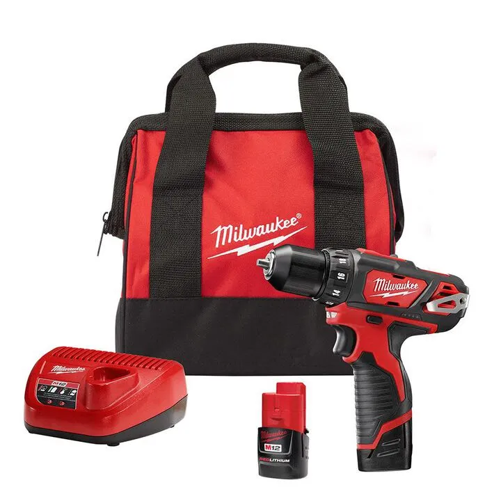 Milwaukee M12 3/8 in. Cordless Drill/Driver Kit - Compact Precision Power