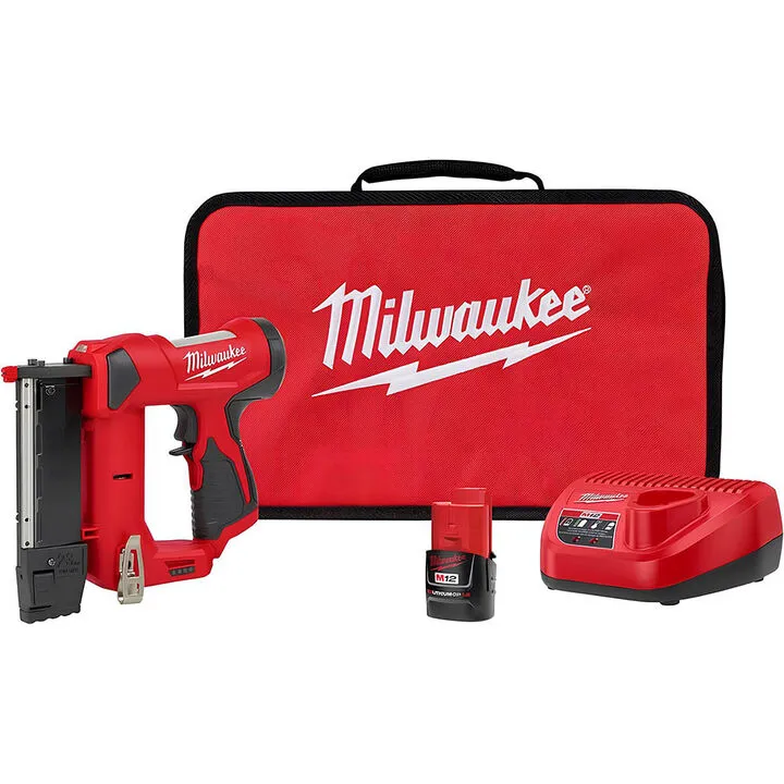 Milwaukee M12 23 Gauge Pin Nailer Kit - Cordless Precision for Finish Carpentry
