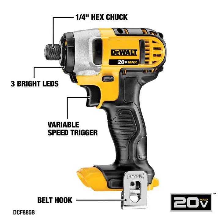 DEWALT 20V MAX 5-Tool Cordless Combo Kit - Professional Grade Performance 8