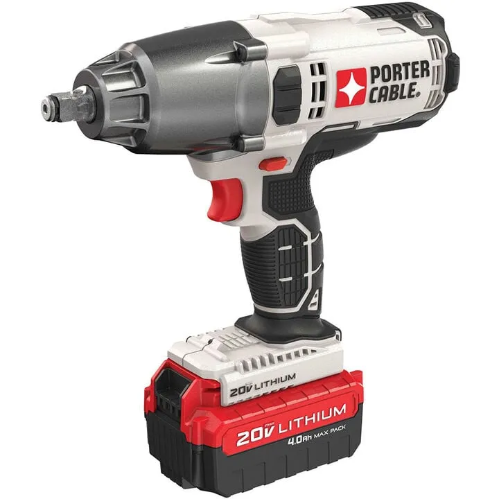 Porter Cable 20V MAX 1/2-inch Cordless Impact Wrench Kit - Reliable Power for DIY Projects