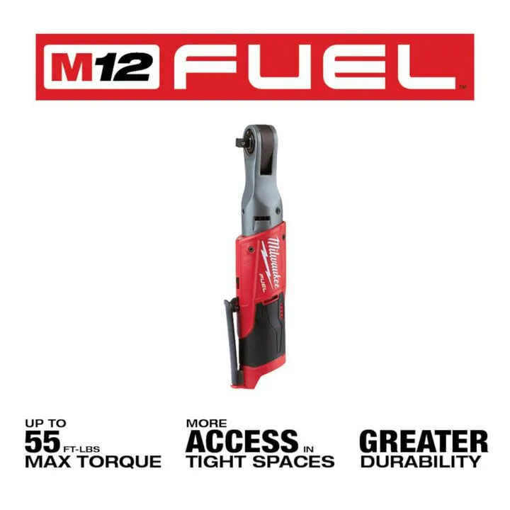 Milwaukee M12 FUEL Cordless Ratchet (Bare Tool) - Precision Power for Automotive Professionals 1