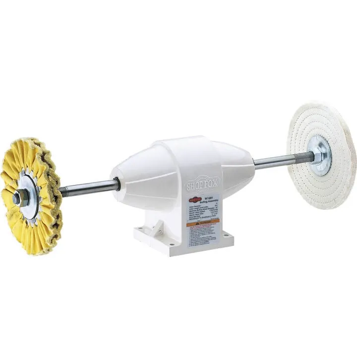 Shop Fox Buffing Assembly - Precision Metal Finishing & Polishing System
