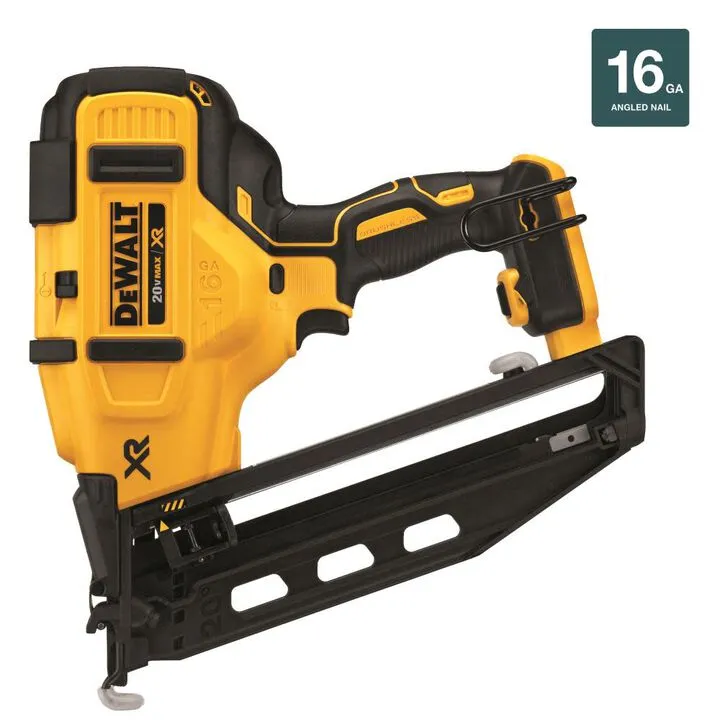 DEWALT 20V MAX 16 Gauge Angled Cordless Finish Nailer (Bare Tool) 1