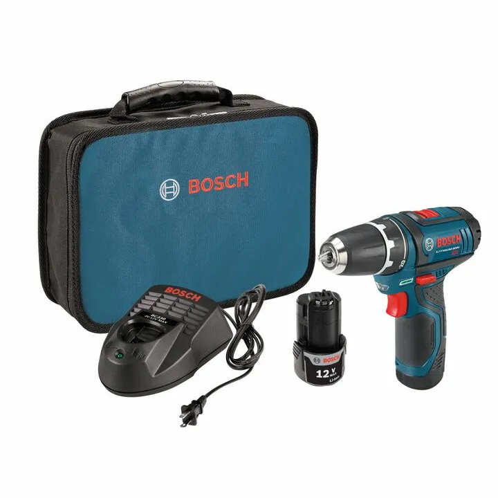 Bosch 12V MAX 3/8 Inch Drill Driver Kit - Compact Precision for Professionals