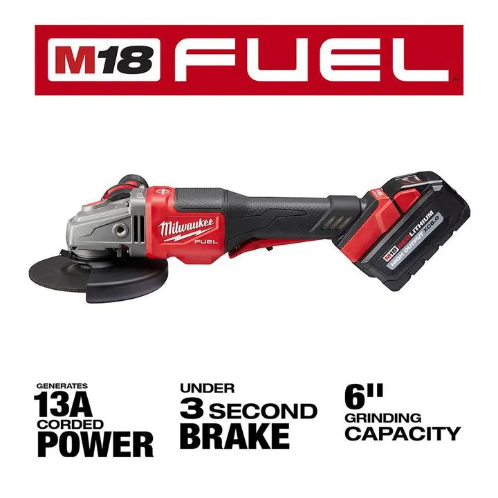 Milwaukee M18 FUEL 4.5-6 inch No-Lock Braking Grinder with Paddle Switch Kit 2