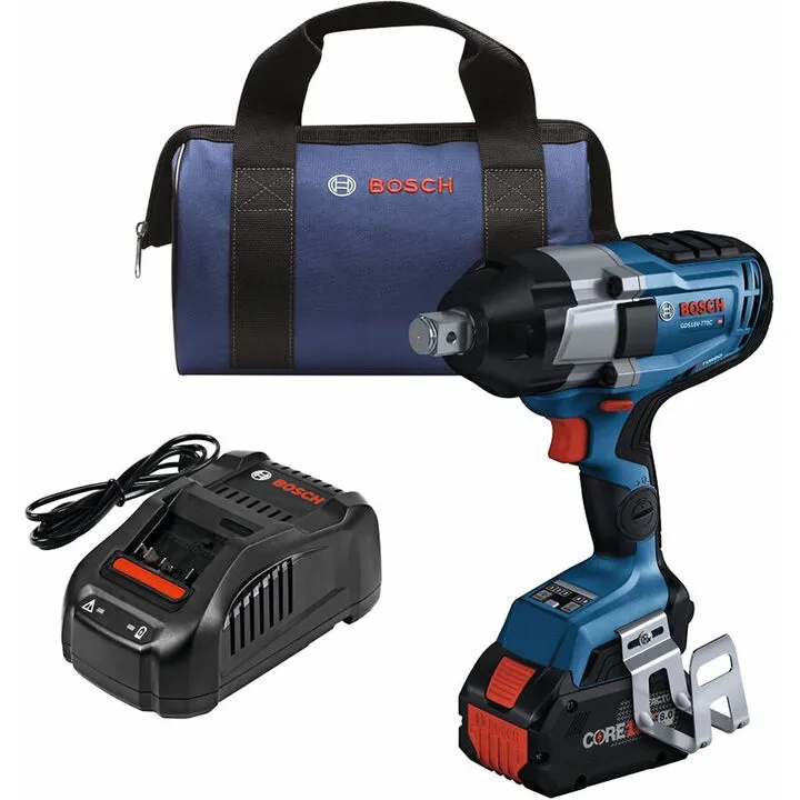 Bosch PROFACTOR 18V Connected 3/4in Impact Wrench Kit with Friction Ring & Thru-Hole