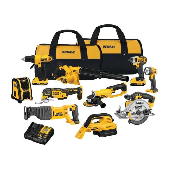 DEWALT 20V MAX 10-Tool Cordless Combo Kit - Professional Grade Performance 1