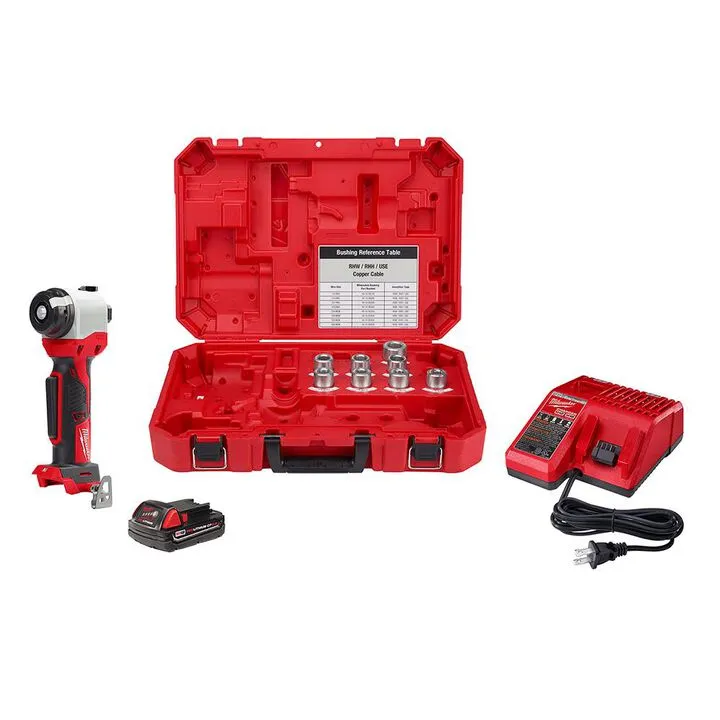 Milwaukee M18 Cordless Cable Stripper Kit for Cu RHW / RHH / USE