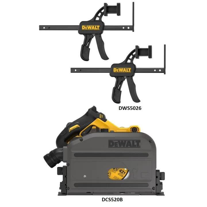 DEWALT 60V MAX Cordless Track Saw and Precision Track Clamp Bundle 1