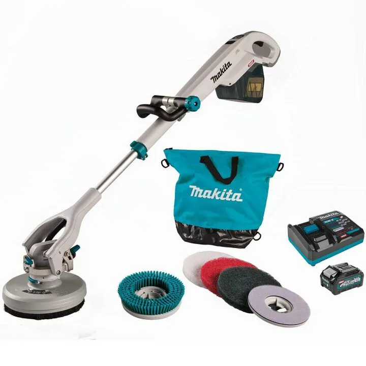 Makita 40V Max XGT Brushless Cordless Telescoping 8-Inch Polisher and Scrubber Kit (US Authorized Version)