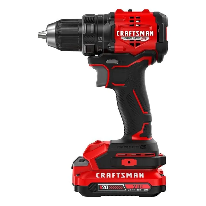 CRAFTSMAN V20 BRUSHLESS RP Compact Drill Driver Kit - High-Performance Cordless Precision