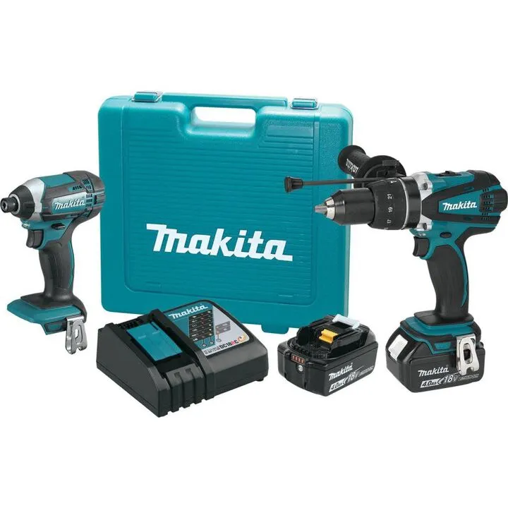 Makita 18V LXT Lithium-Ion Brushless 2-Piece Combo Kit (Hammer Drill & Impact Driver)