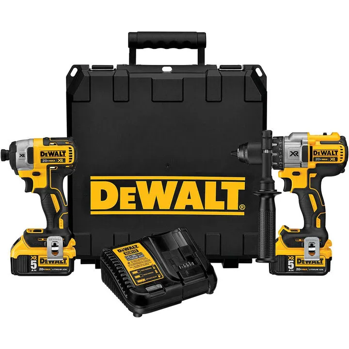 DEWALT 20V MAX XR Hammer Drill & Impact Driver Combo Kit - Brushless Performance Series