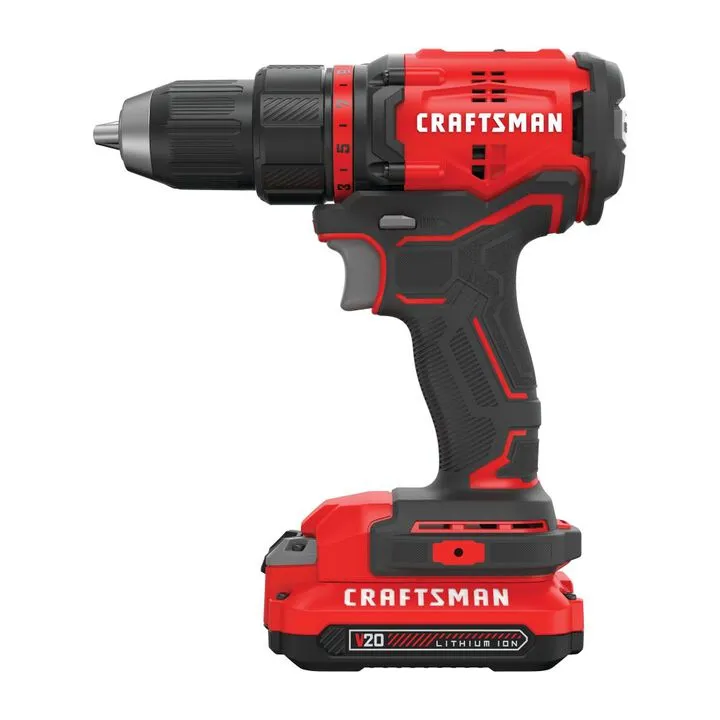 CRAFTSMAN V20 Cordless Brushless 1/2 Inch Drill/Driver 1-Battery Kit 1