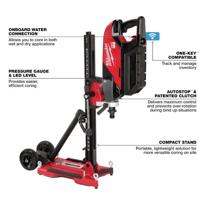 Milwaukee MX FUEL Handheld Core Drill Kit with Stand - Certified Professional Edition 3