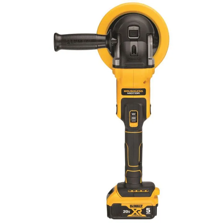 DEWALT 20V MAX XR 7 in (180mm) Cordless Variable Speed Rotary Polisher Kit 5