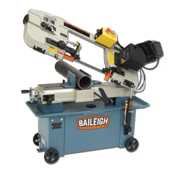 Baileigh BS-712M Metal Cutting Band Saw - 120V Manual Vise Precision
