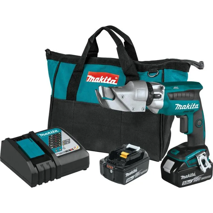 Makita 18V LXT Lithium-Ion Brushless Cordless 18 Gauge Offset Shear Kit