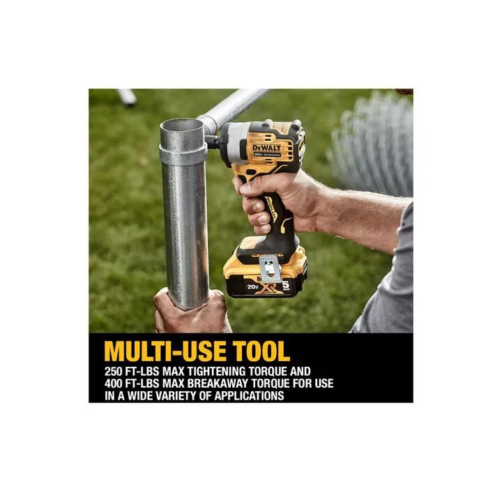 DEWALT 20V MAX 3/8in Cordless Impact Wrench with Hog Ring Anvil - Professional Kit 4