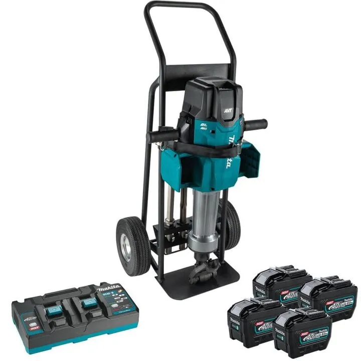 Makita 80V max (40V max X2) XGT Brushless 70 lb. 1-1/8 in. Hex AVT Breaker & 14 in. Power Cutter Kit 5