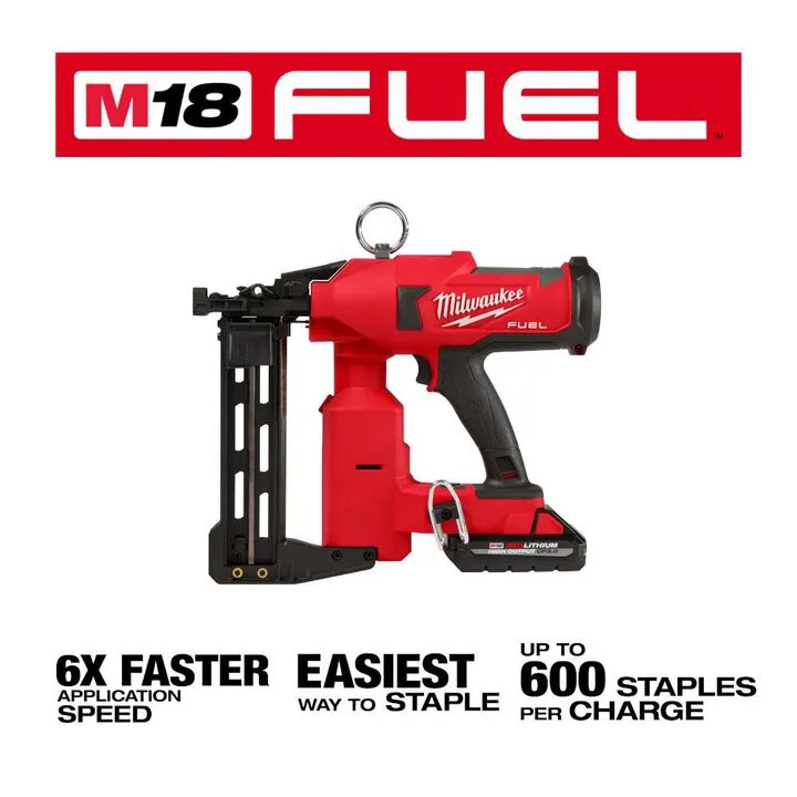 Milwaukee M18 FUEL Utility Fencing Stapler Kit - Factory Guaranteed Authentic 3